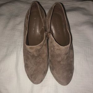 Gianni Bini heel suede booties. Size 9. Worn once.